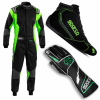 Sparco Futura Racewear Package - Black/Green